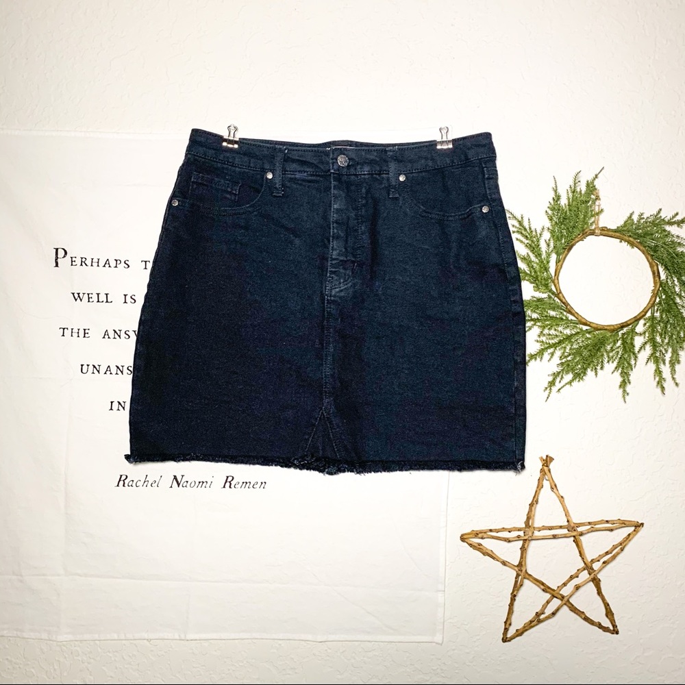 Boutique Black denim skirt
